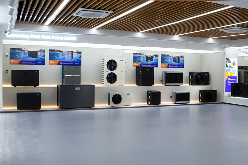 Integral heat pump